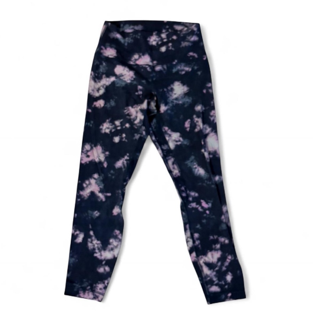 lululemon athletica Black and Pink Patterned Leggings
